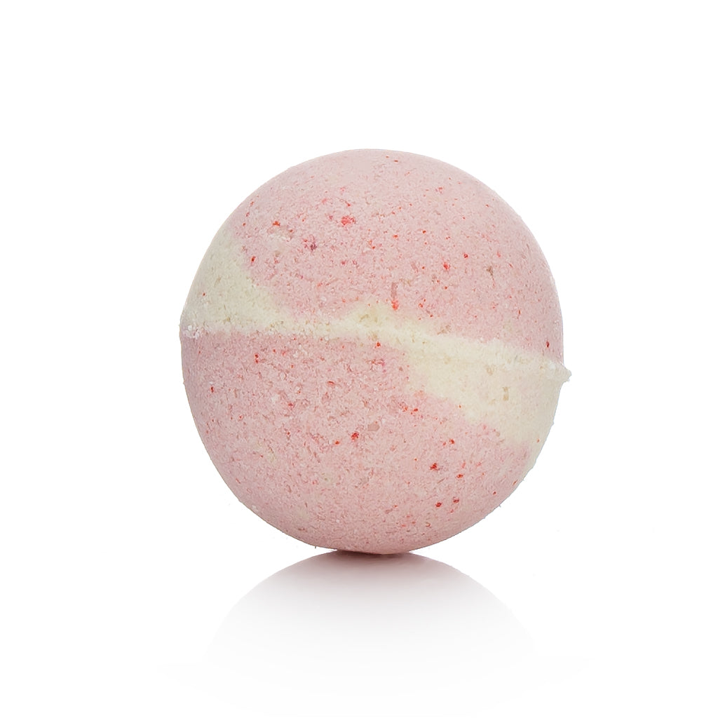 cherry blossom bath bomb, cherry bath bomb, avocado oil, cocoa butter, shea butter, kokum butter, mango butter, bath bomb, shower, bath and body, aromatherapy, handmade bath bomb