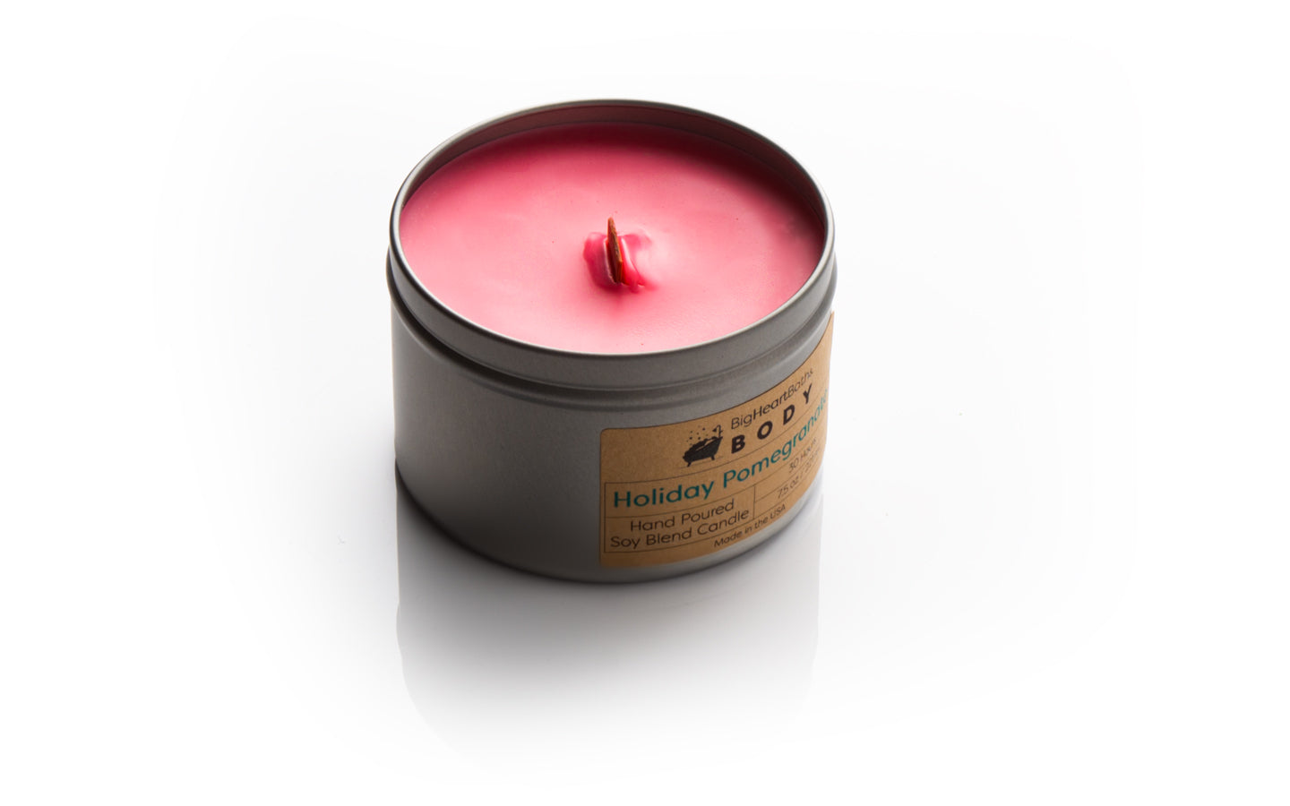 candle, wood wick candle, wooden wick candle, wood wick, scented candle, pomegranate candle, holiday pomegranate candle, soy candle, clean burn candle