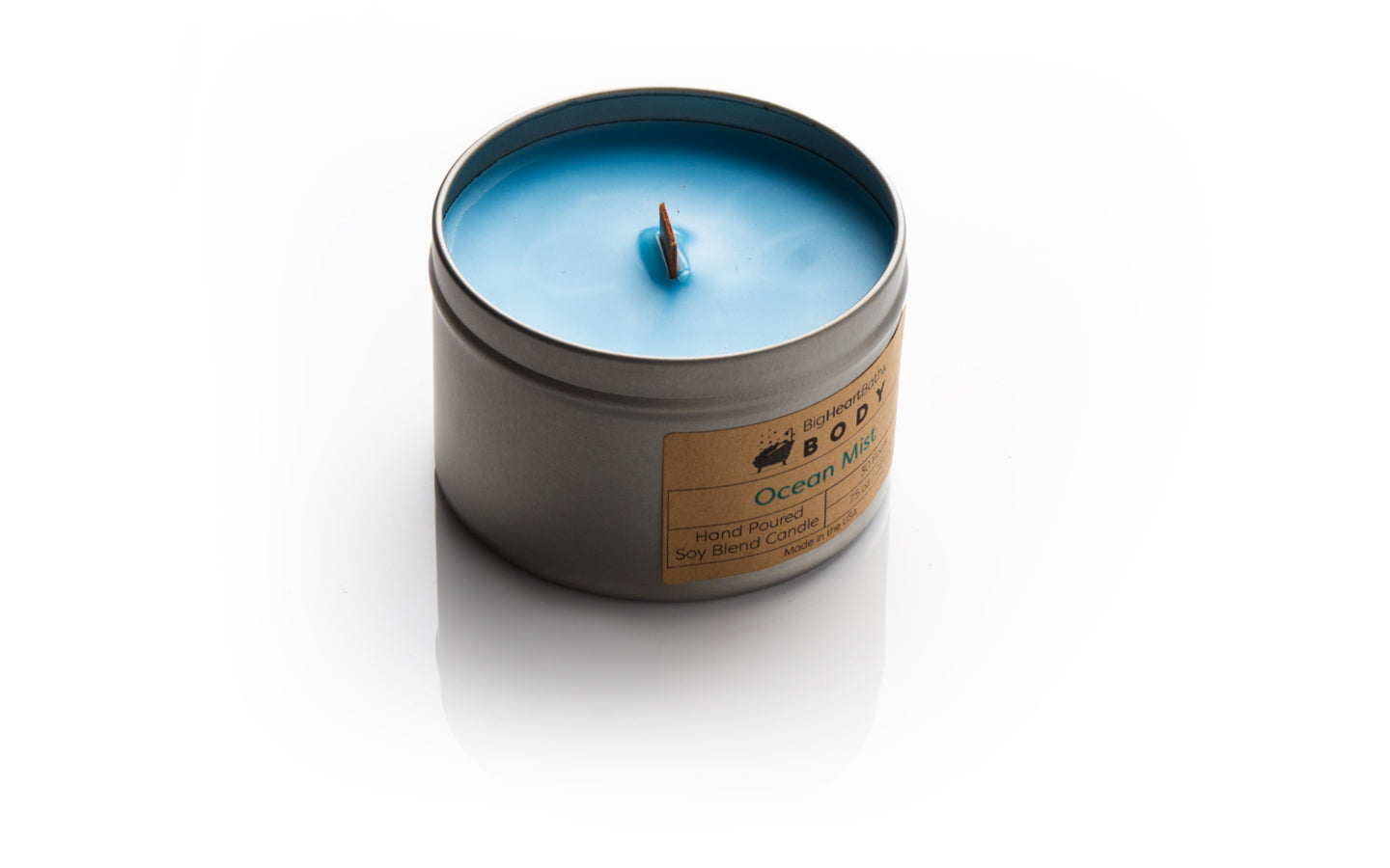 candle, wood wick candle, wooden wick candle, wood wick, scented candle, ocean mist candle, soy candle, clean burn candle, ocean waters candle